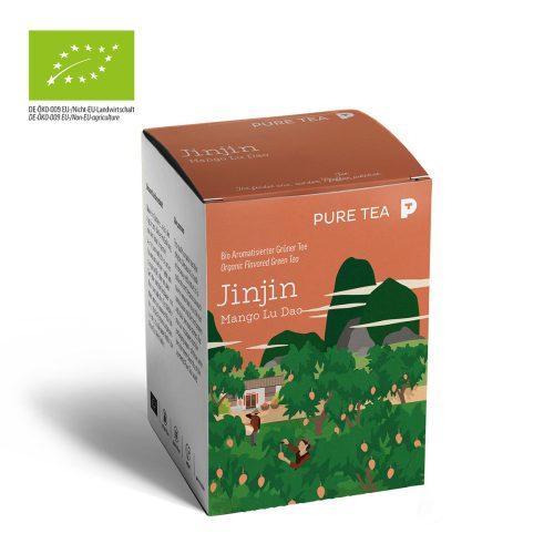 Althaus Pure Tea Jinjin Mango Lu Dao selyemfilteres mangós zöld tea