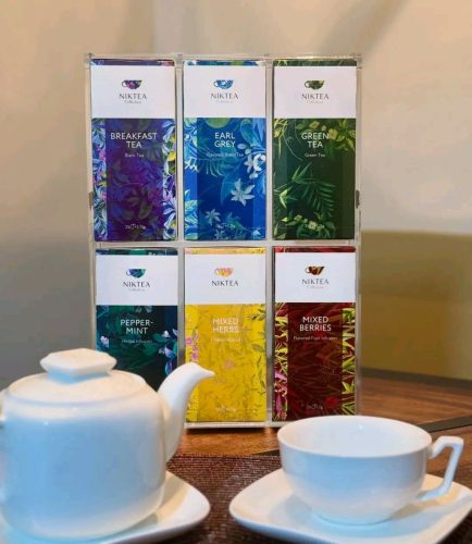 Niktea Deli Pack Display 6 rekeszes teatároló állvány