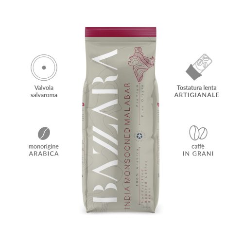 Bazzara India Monsooned szemes kávé 1 kg