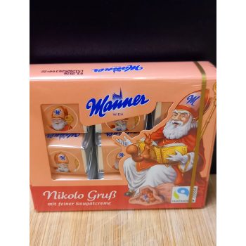 Manner Nikolo Gruss nugátkrémes tejcsokoládé 115g/9db