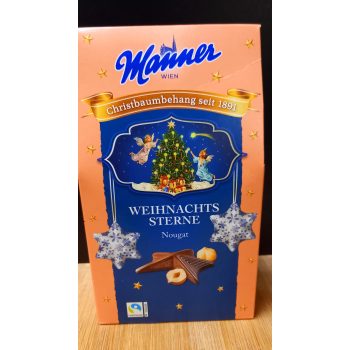  Manner Weihnachtssterne nougat karácsonyi csillagdesszert 170g