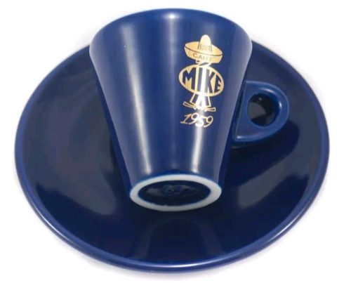 MIKE espresso csésze aljjal/db (kék vagy piros)